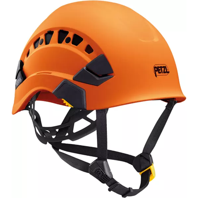 PETZL HELM VERTEX VENT ORANGE, SEHR KOMFORTABEL UND BELÜFTET, FÜR BODEN UND HÖHE