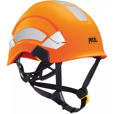 PETZL HELM VERTEX HI-VIZ ORANGE, SEHR KOMFORTABEL UND MIT HOHER SICHTBARKEIT, FÜR BODEN UND HÖHE