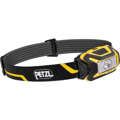 PETZL STIRNLAMPE ARIA 1R WIEDERAUFLADBAR KOMPAKT, ROBUST UND WASSERDICHT