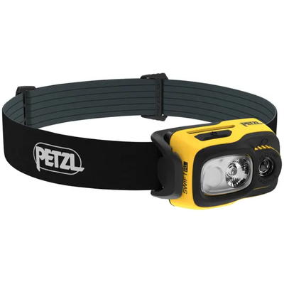 PETZL STIRNLAMPE SWIFT RL WIEDERAUFLADBAR, LEISTUNGSSTARK, KOMPAKT UND LEICHT